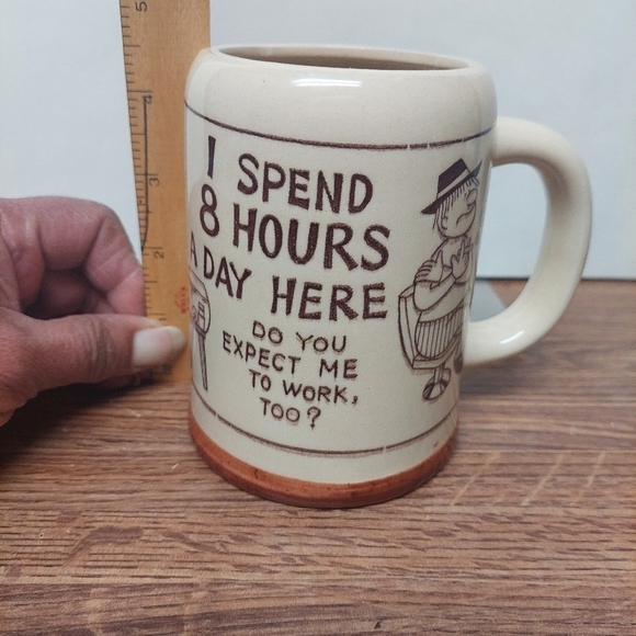 Vintage Work/Office Mug with Saying - Picture 9 of 10